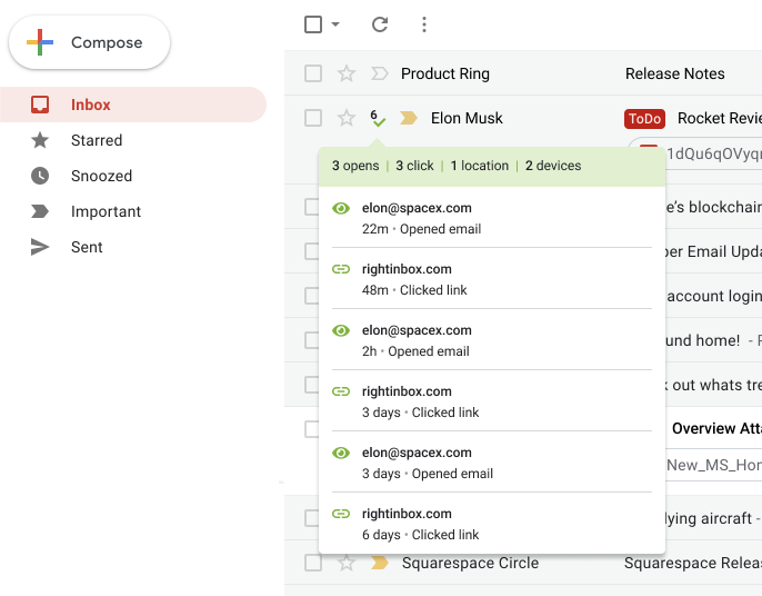 Right Inbox - Email Tracking