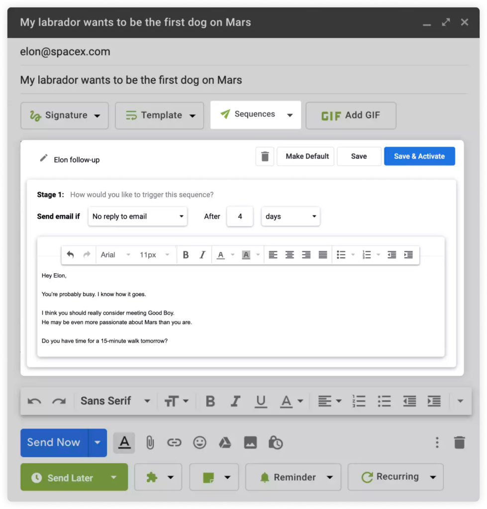 Right Inbox - Automation and Sequences