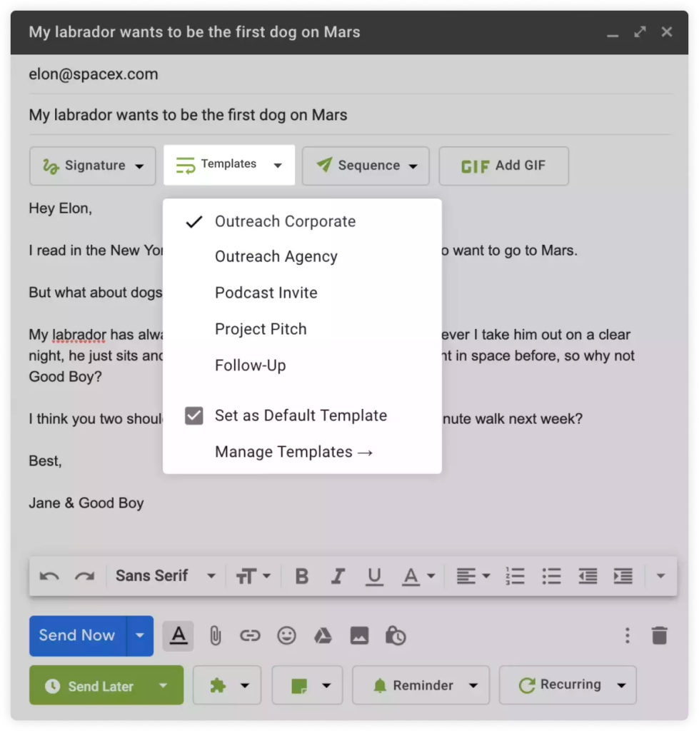 Right Inbox - Main Features