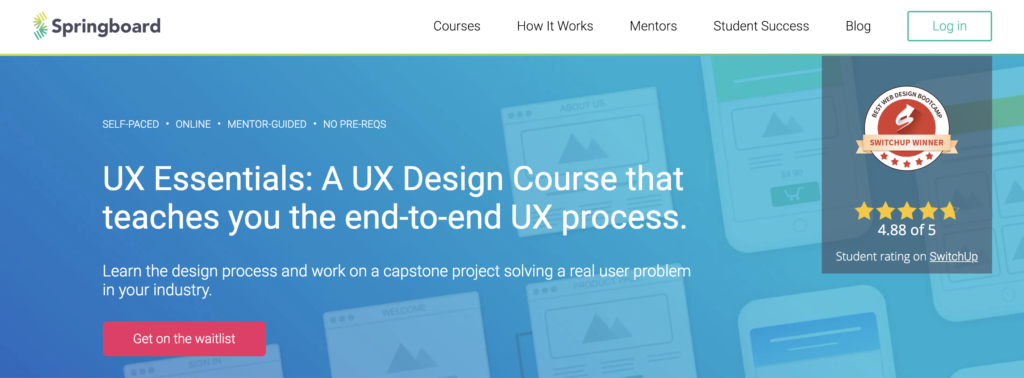 UX Design Course - Springboard